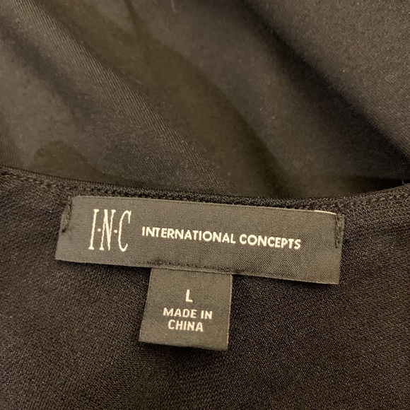 INC black cross body dress. Size L - Picture 4 of 5